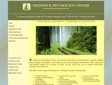 Tablet Screenshot of frederickpsychologycenter.com